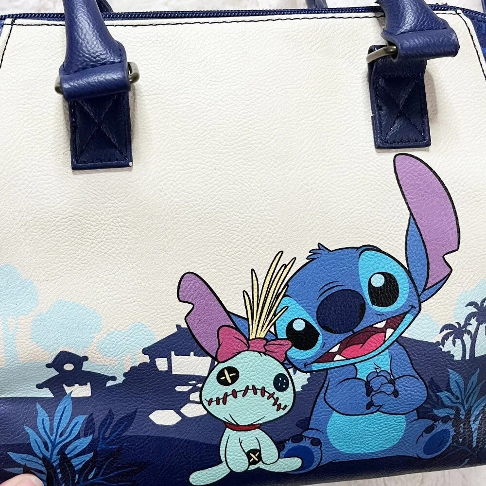 Loungefly Disney Lilo‎ And Stitch Dark Blue Satchel Bag